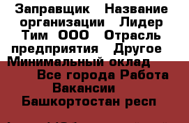 Заправщик › Название организации ­ Лидер Тим, ООО › Отрасль предприятия ­ Другое › Минимальный оклад ­ 23 000 - Все города Работа » Вакансии   . Башкортостан респ.